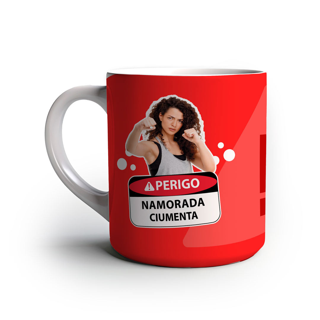 Caneca Personalizada Namorada Ciumenta vermelha verso