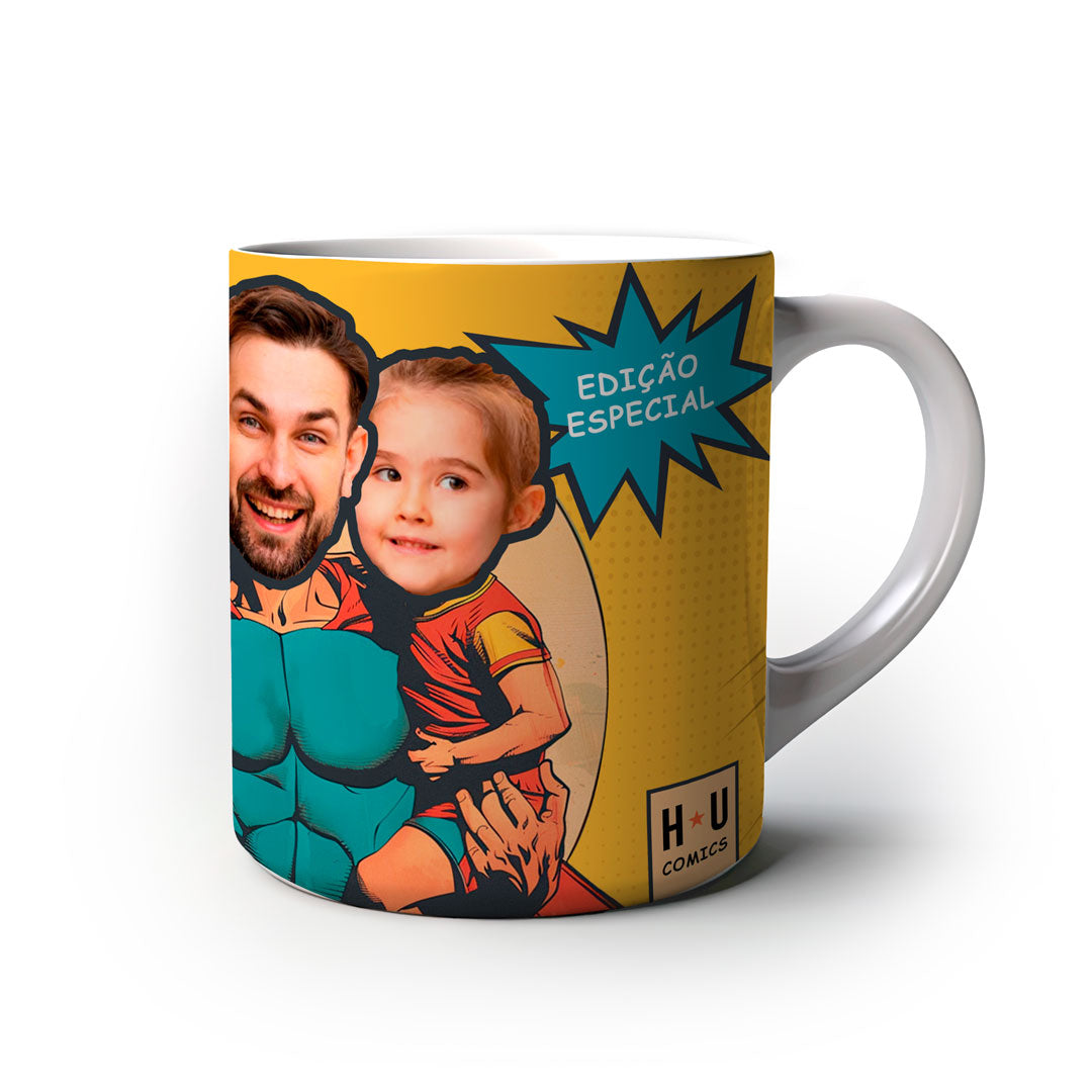 Caneca Personalizada Pai Herói