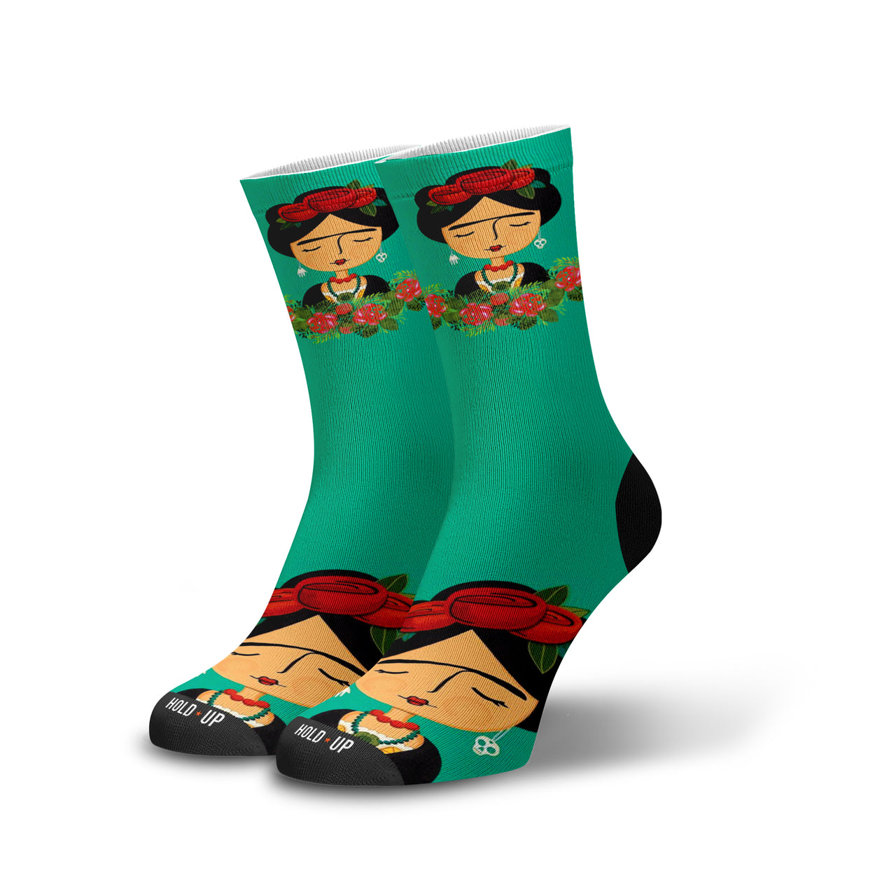 Meia Cano Alto Frida Desenho