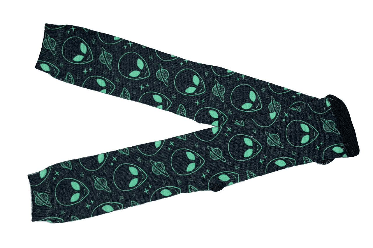 Meia Cano Alto Estampada Et Neon cruzado