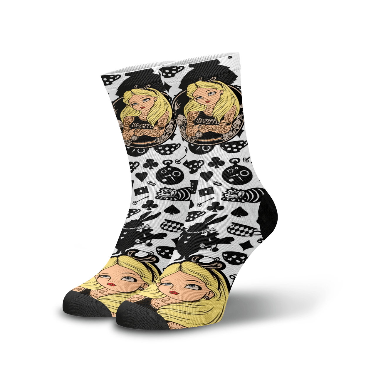 Meia Cano Alto Alice Hard core p1