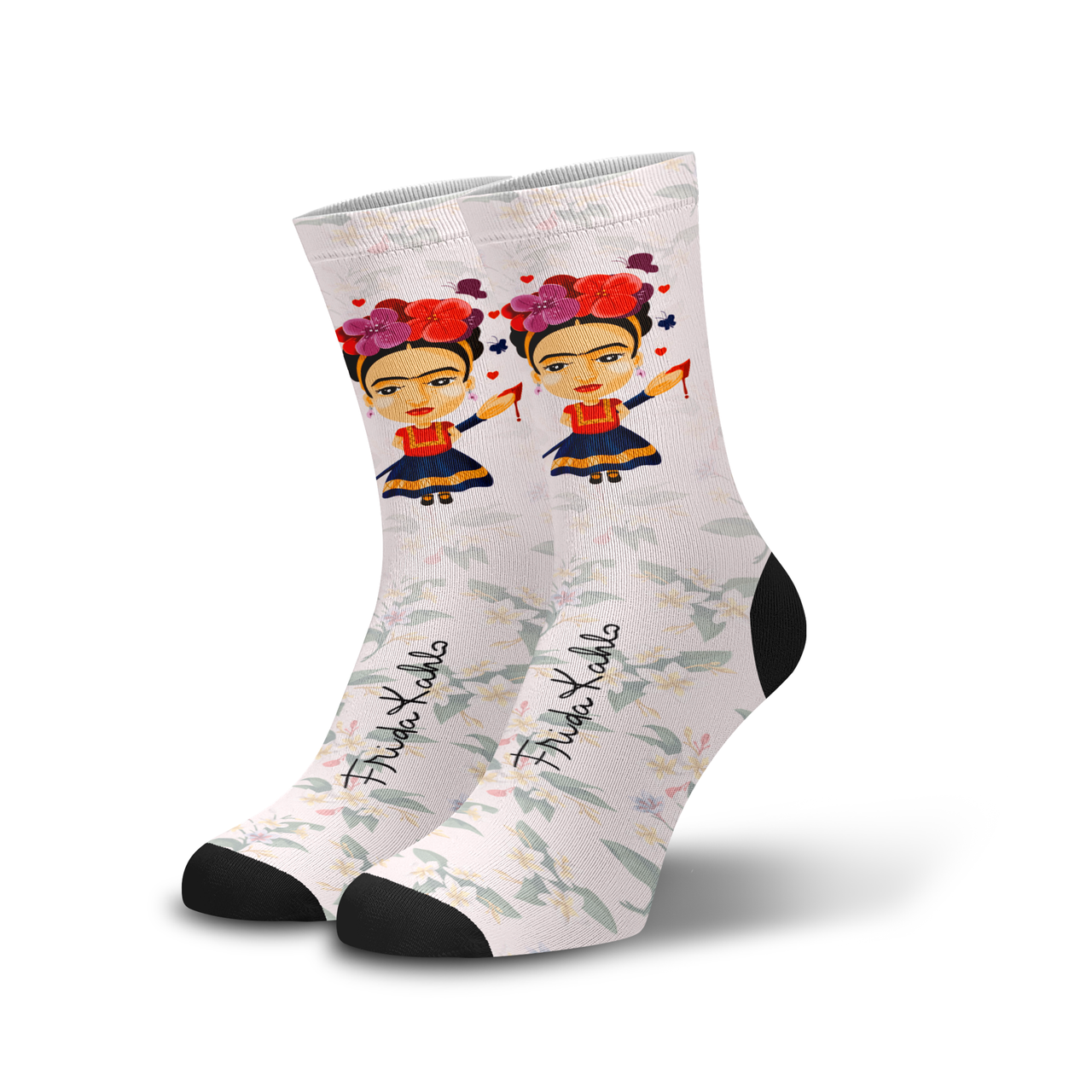 Meia Cano Alto Estampada Frida Cutie