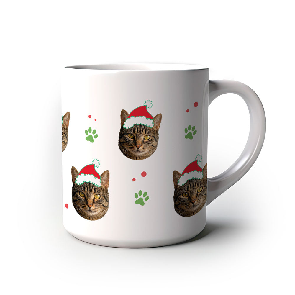 Caneca Personalizada Natal patinha de gato