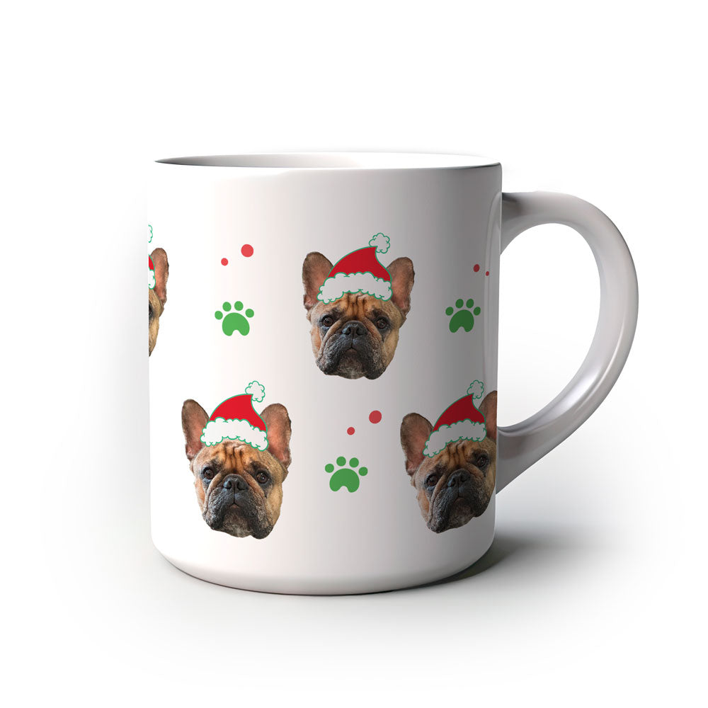 Caneca Personalizada Natal patinha de cachorro