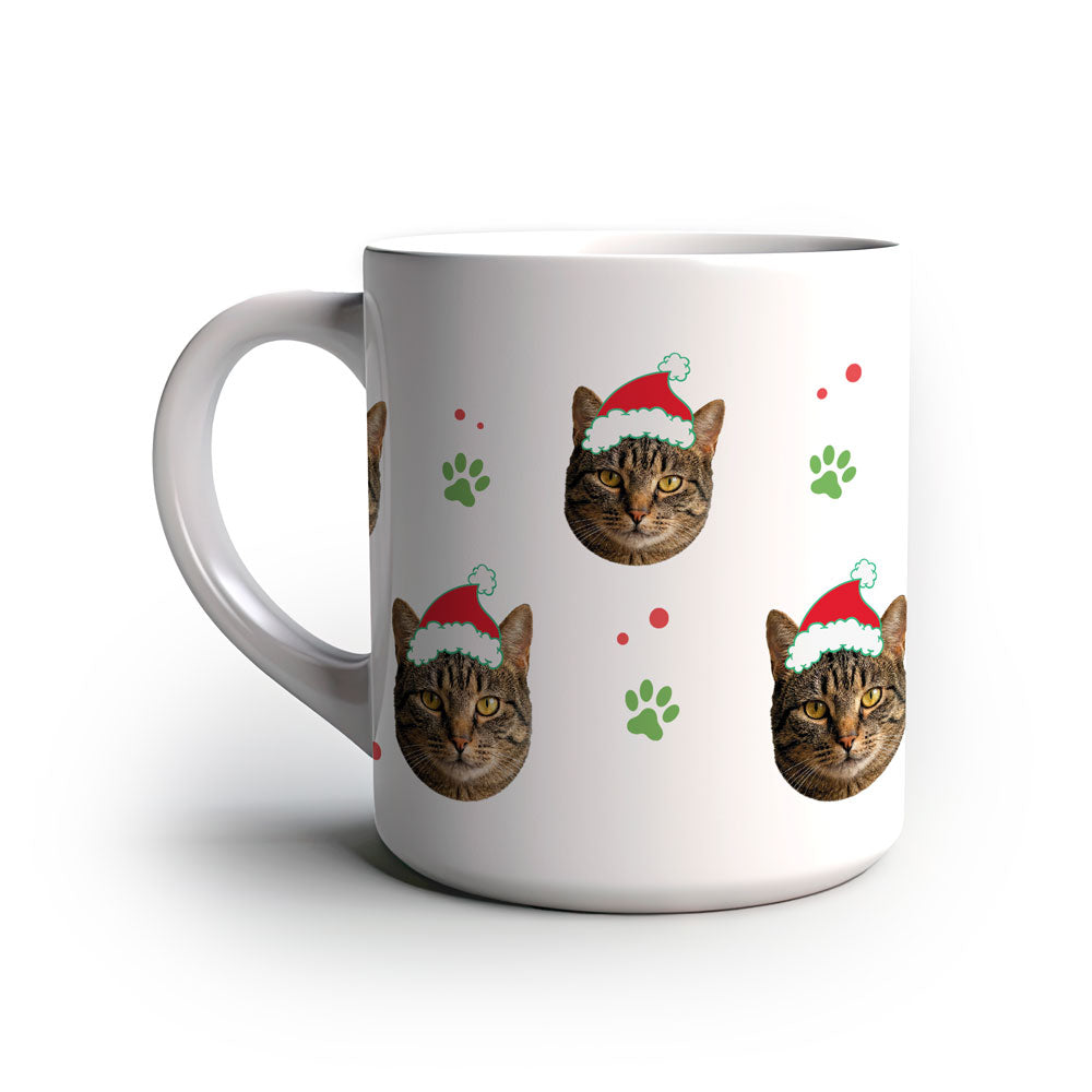 Caneca Personalizada Natal patinha de gato