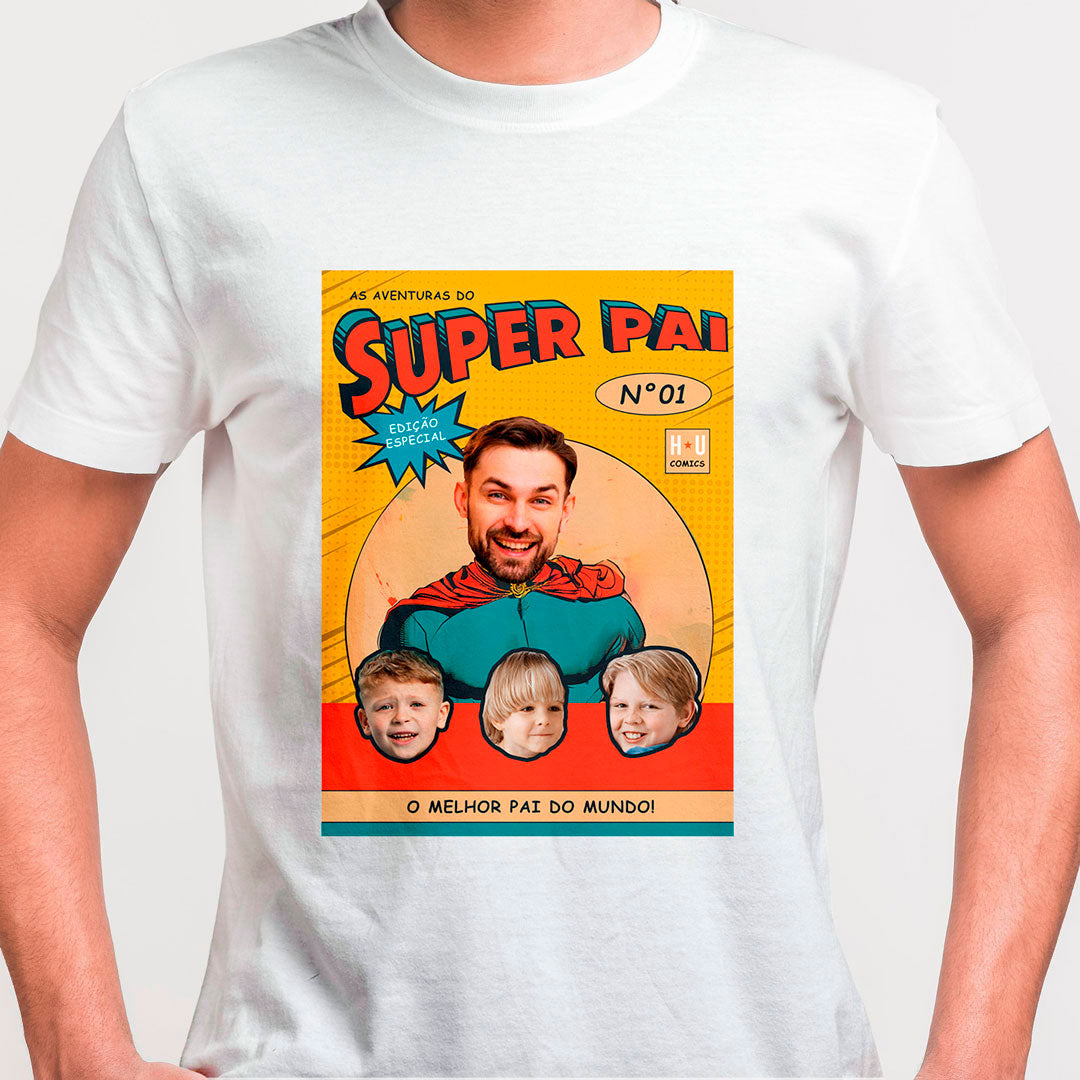 Camiseta Personalizada Super Pai Modelo 02