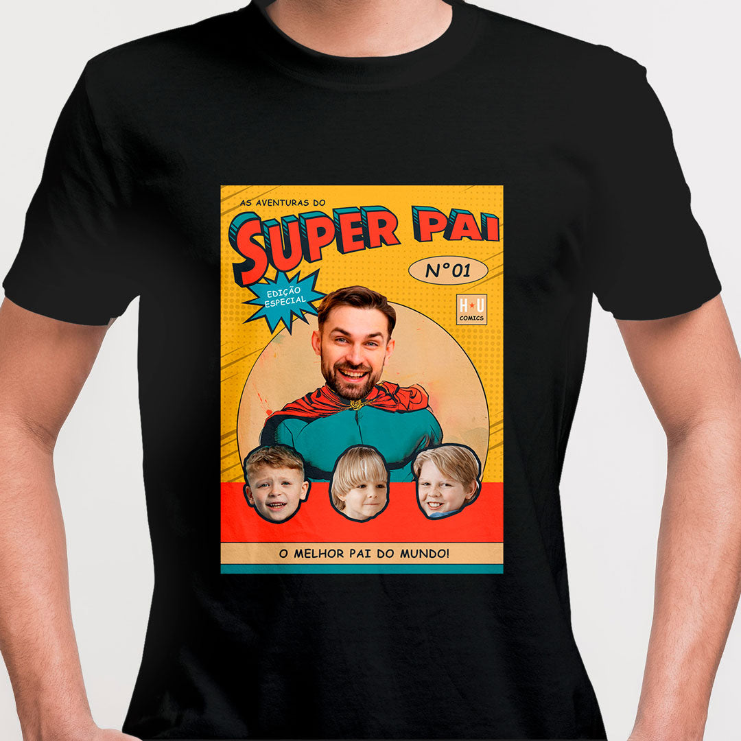 Camiseta Personalizada Super Pai Modelo 02
