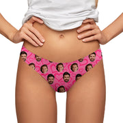 Calcinha Personalizada Corações Rosa frente