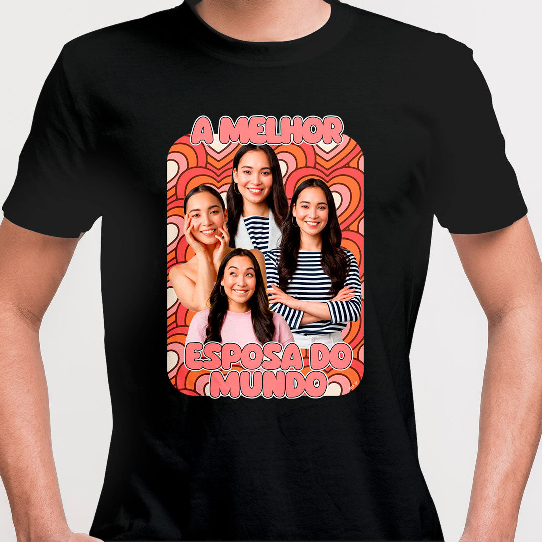 Camiseta Personalizada Vintage Melhor Namorada preta