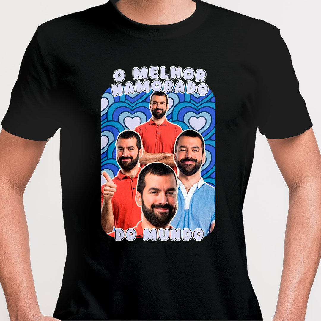 Camiseta Personalizada Vintage Melhor Namorado preto
