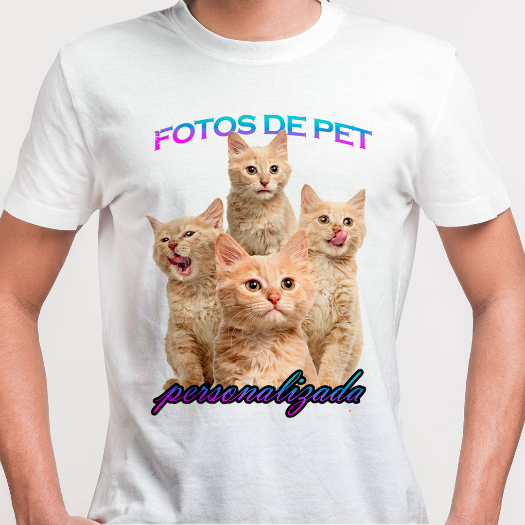 Camiseta Personalizada Pets branca