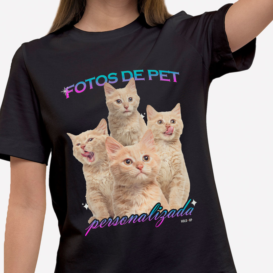 Camiseta Personalizada Pets preta