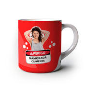 Caneca Personalizada Namorada Ciumenta vermelha frente