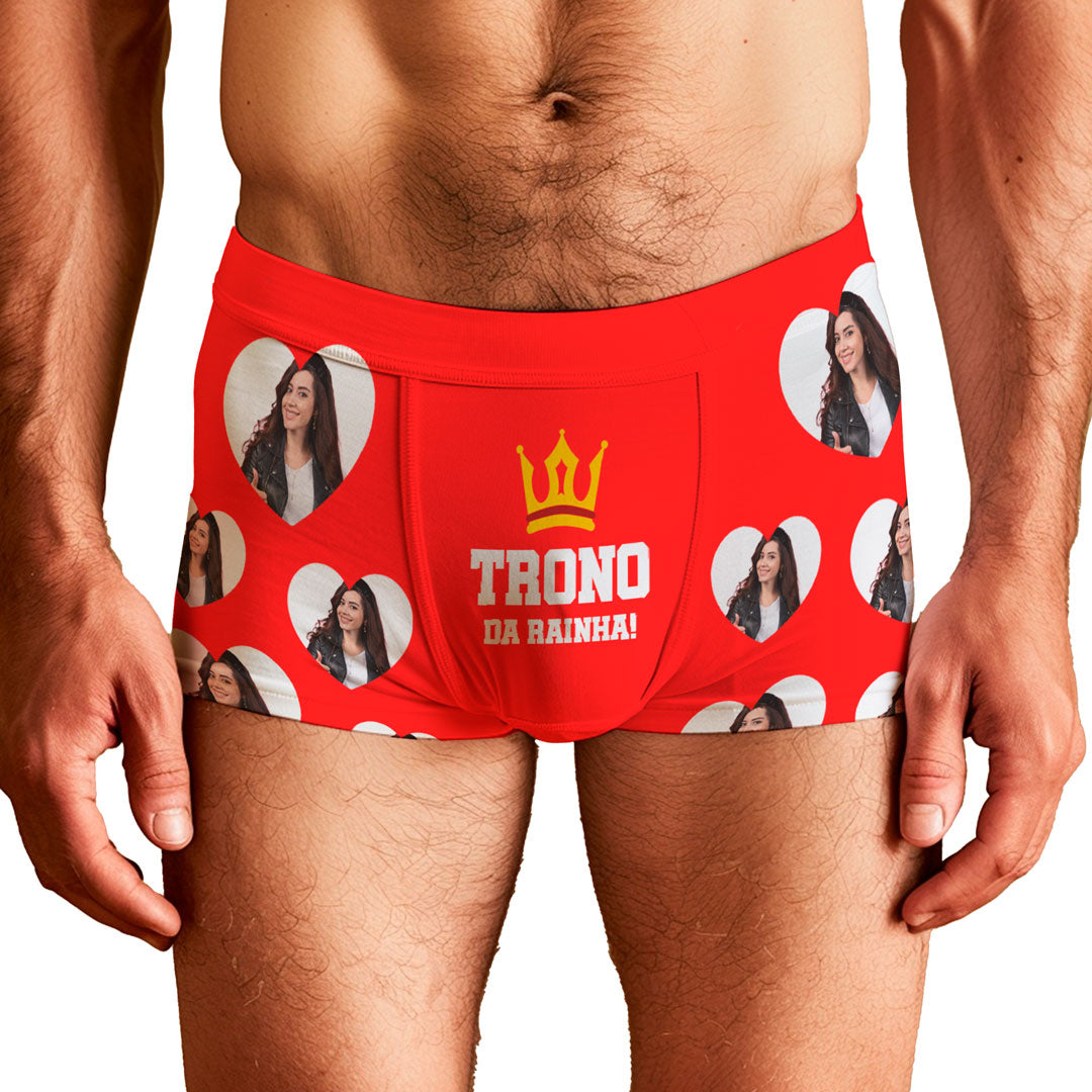 Cueca Personalizada Trono da Rainha frente