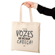 Eco Bag Estampada Vozes na minha Cabeça