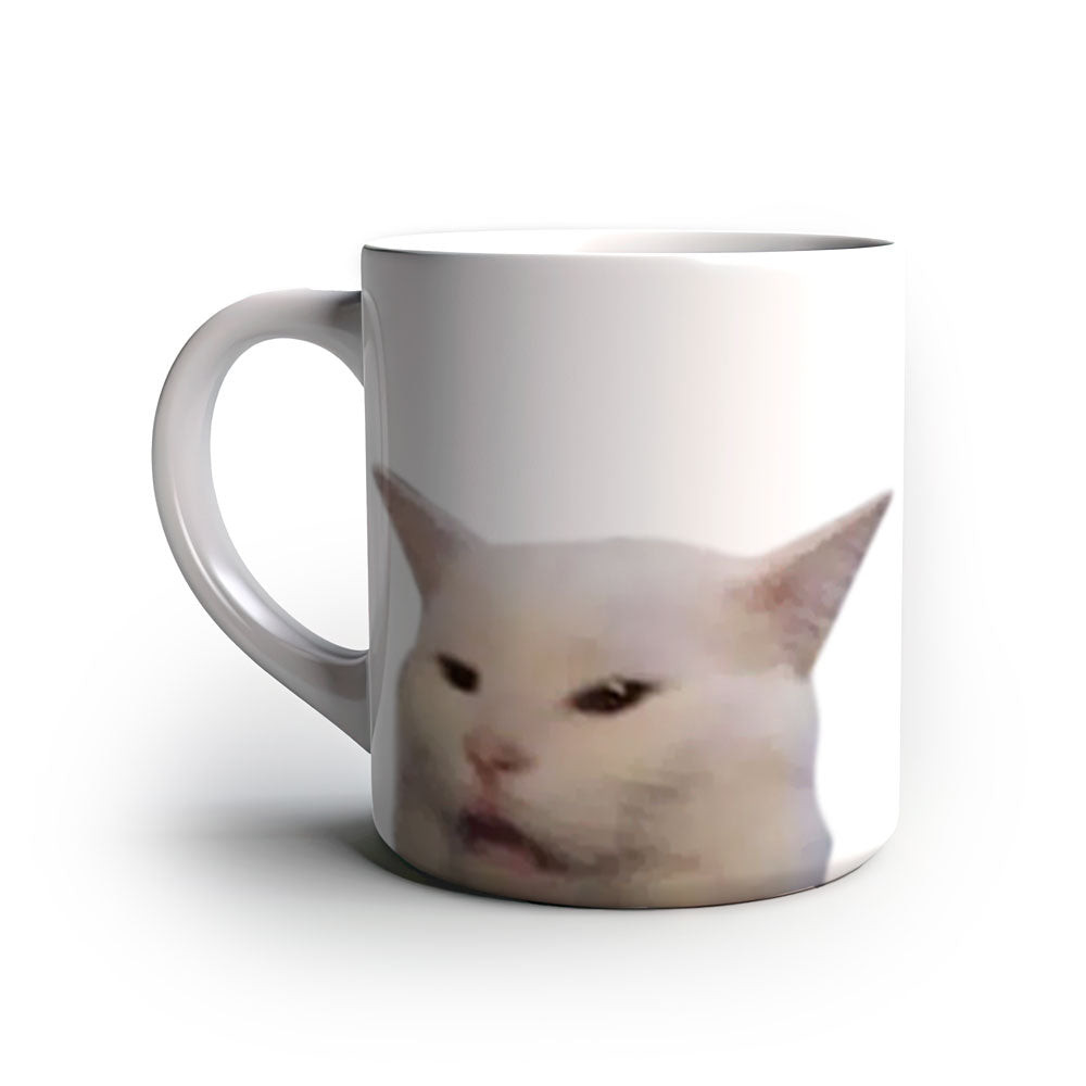 Caneca Divertida Gato Na Mesa
