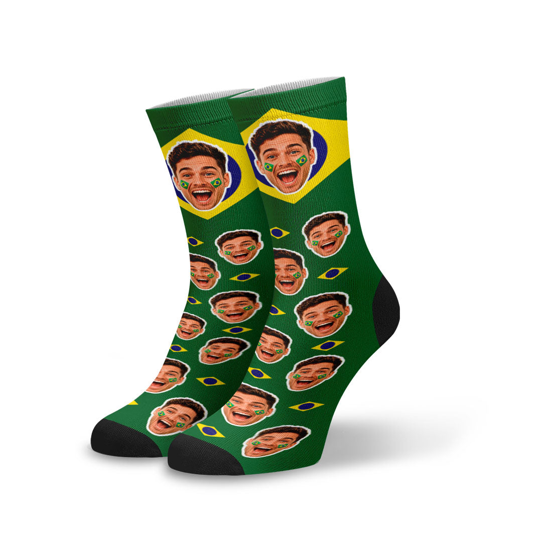 Meia Personalizada Bandeira do Brasil