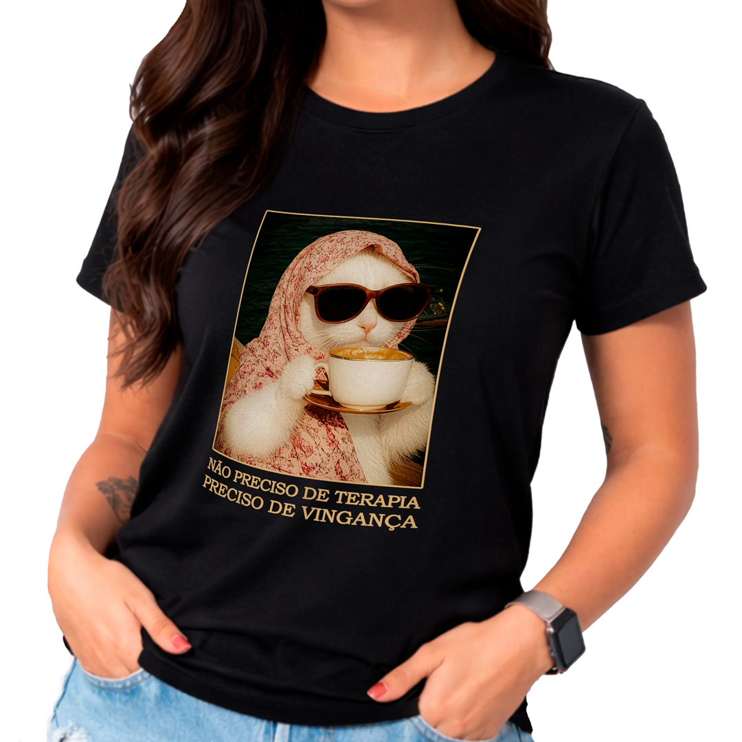 Camiseta BabyLook Não preciso de terapia