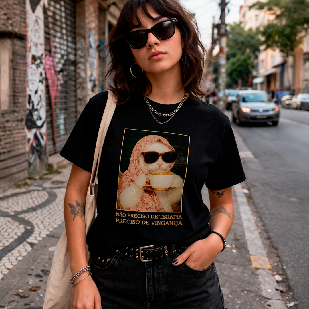 Camiseta BabyLook Não preciso de terapia