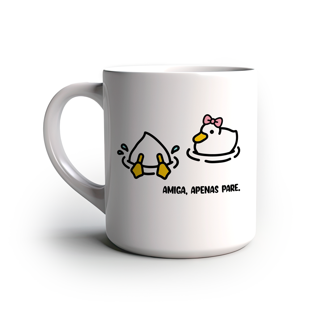 Caneca Divertida Amiga, pare!