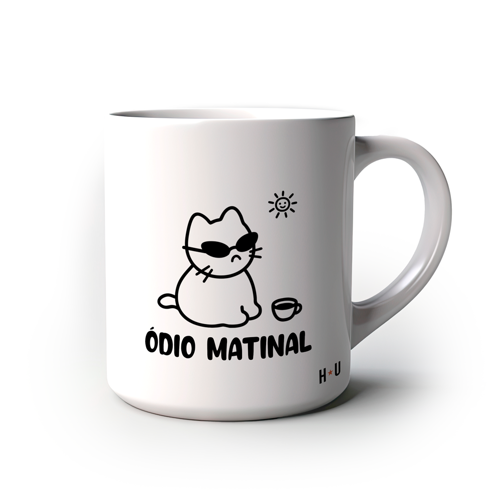 Caneca Divertida Ódio matinal