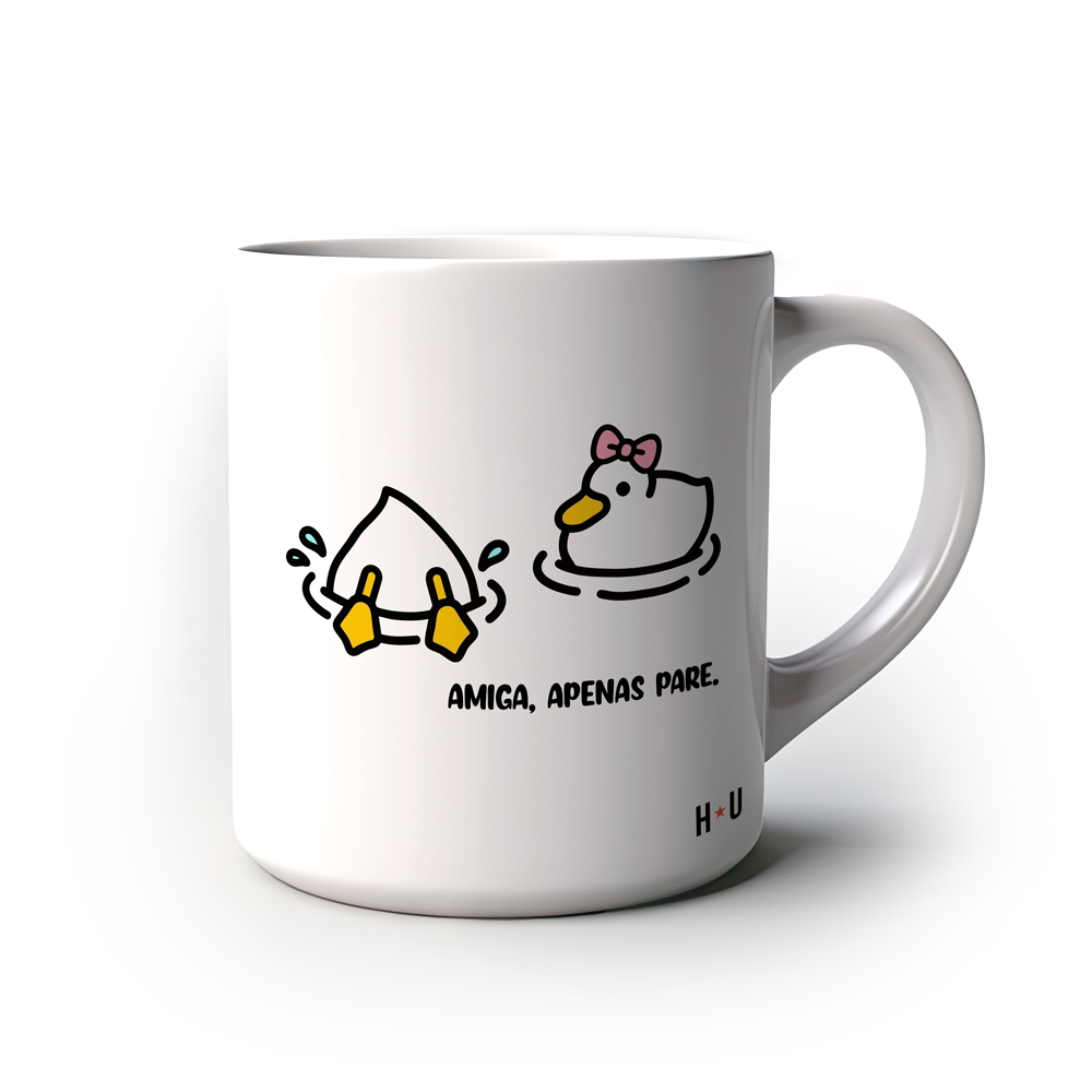 Caneca Divertida Amiga, pare!