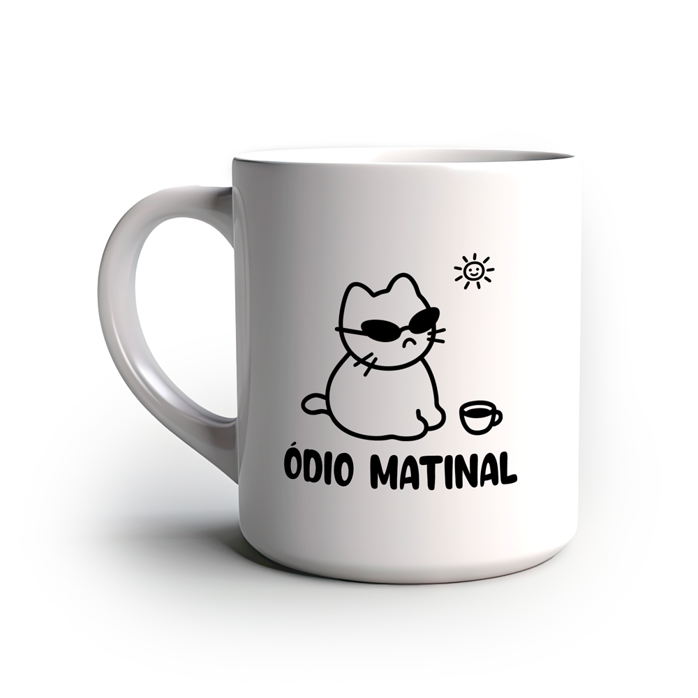 Caneca Divertida Ódio matinal