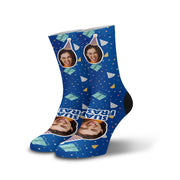 Meia Personalizada Aniversario com Frase