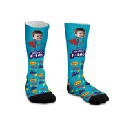 Meia Personalizada Infantil Super Filho