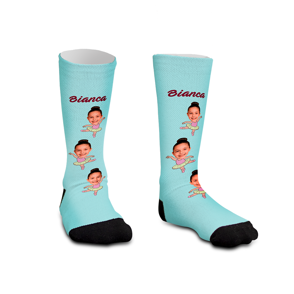 Meia Personalizada Infantil Bailarina