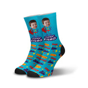 Meia Personalizada Super Filho 