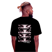 Camiseta Personalizada Olhos versão P/B preta