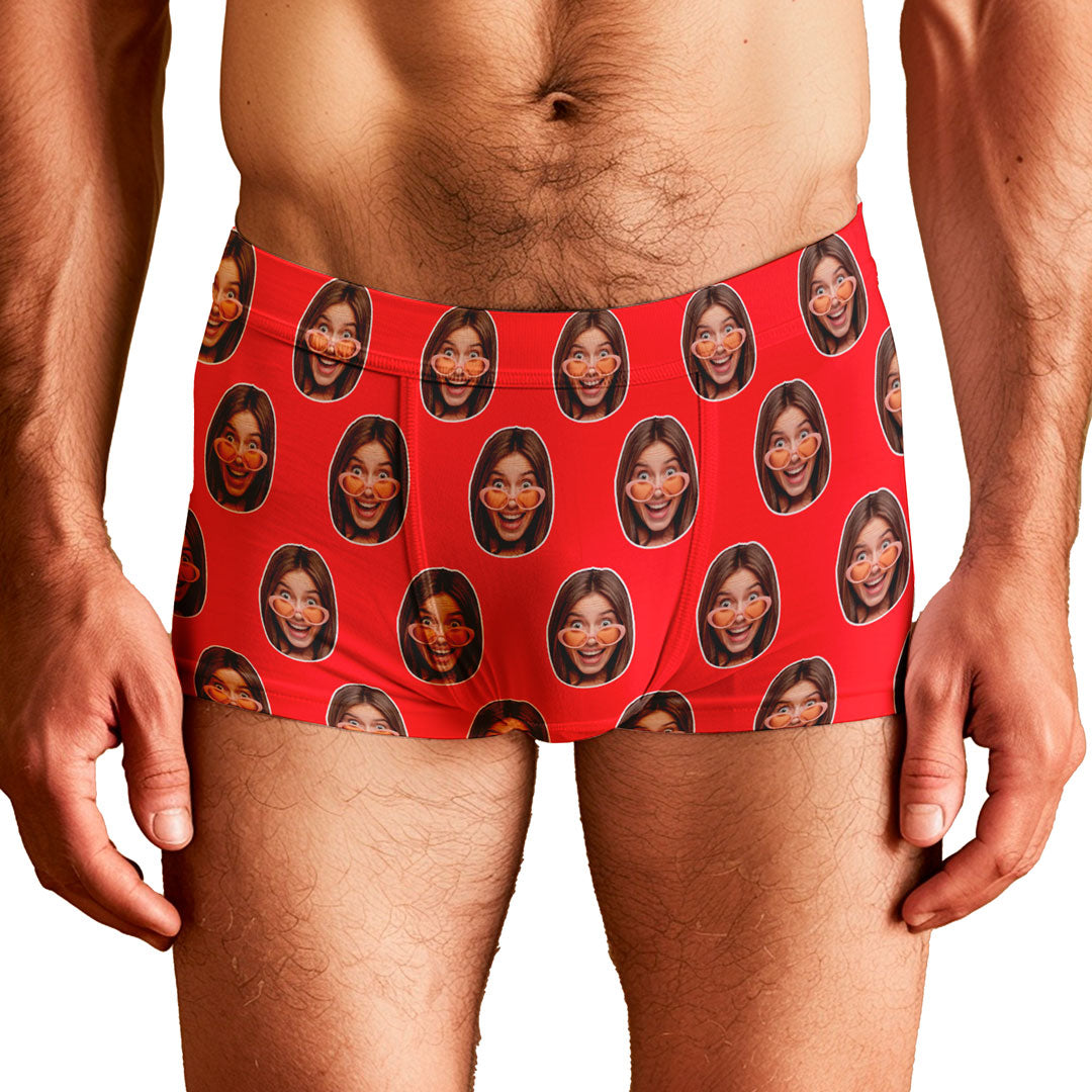 Cueca Personalizada Colorida com Rostos