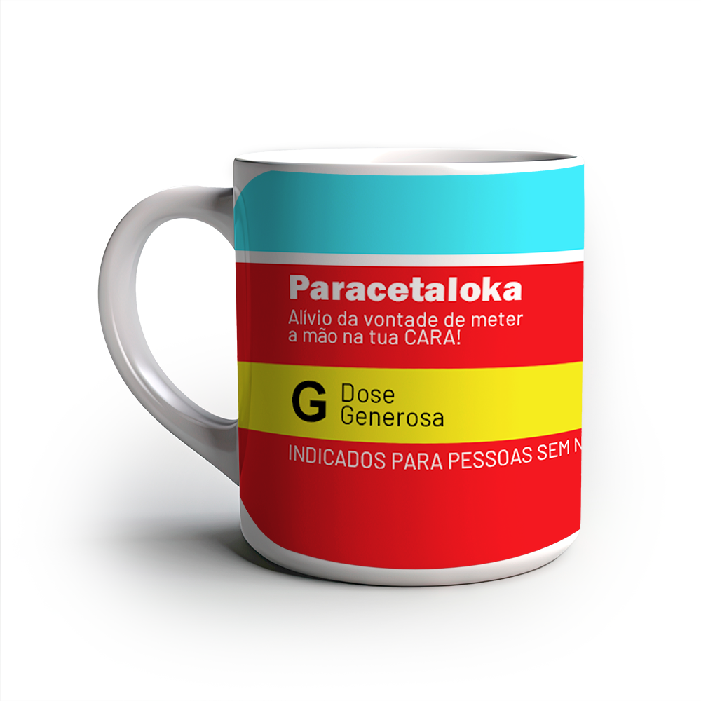 Caneca Divertida Remedio vermelha