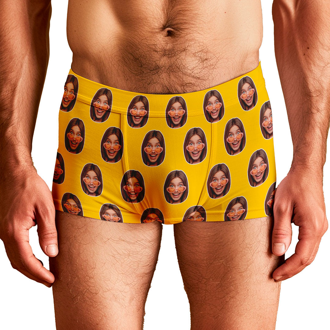 Cueca Personalizada Colorida com Rostos