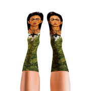 Meia Cano Alto Divertida Frida Khalo Quadro