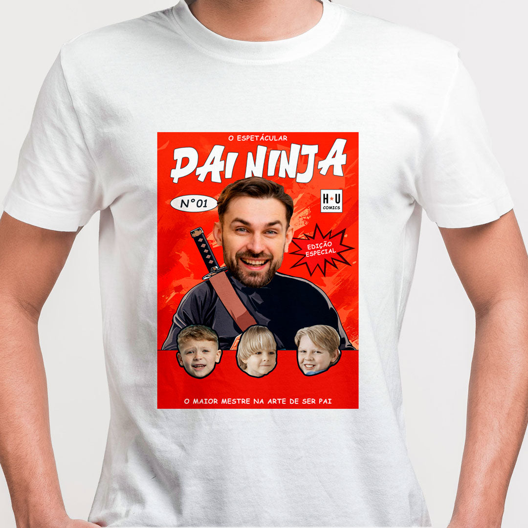Camiseta Personalizada Pai Ninja 02