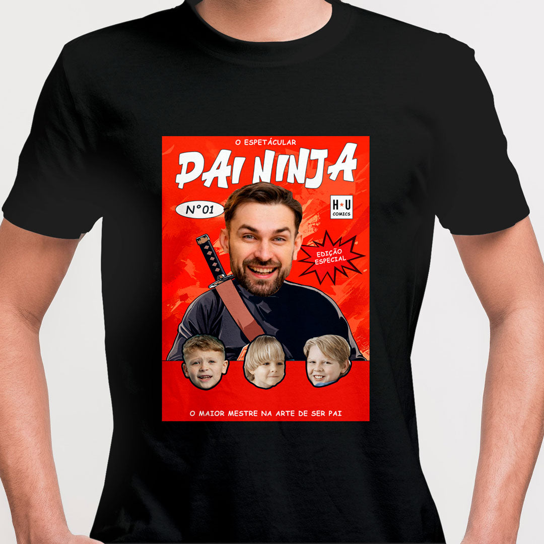 Camiseta Personalizada Pai Ninja 02