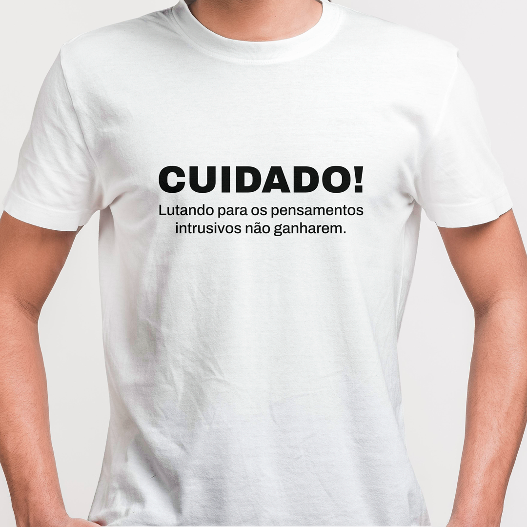 Camiseta Frase, Pensamentos Intrusivos