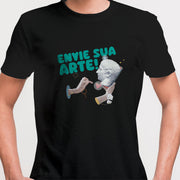 Camiseta Personalizada com Arte preta