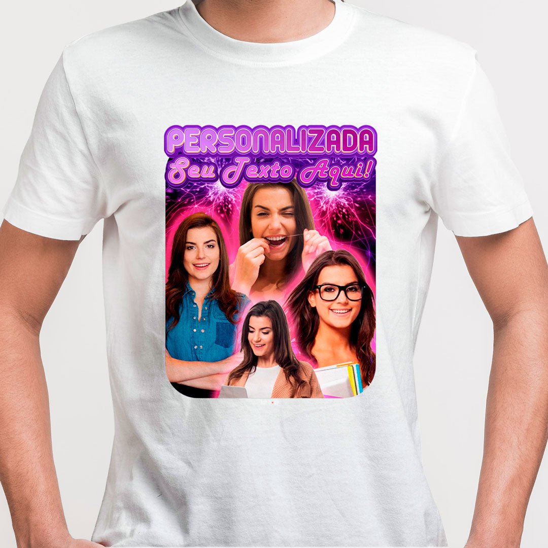Camiseta Personalizada Groovy branca
