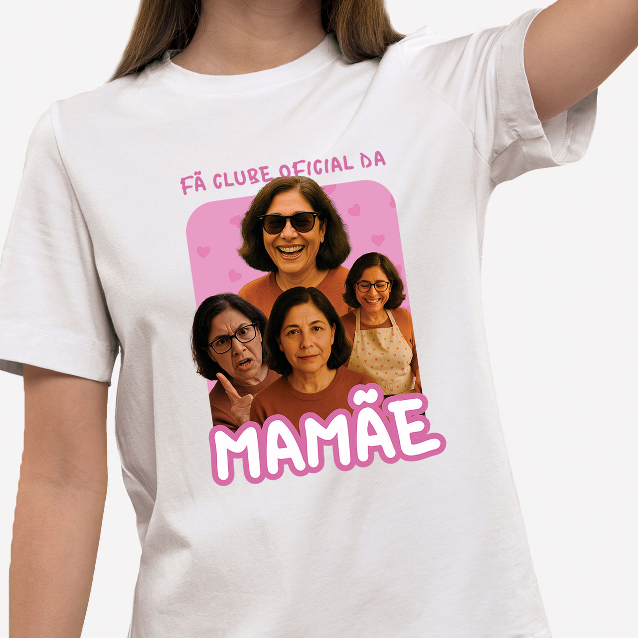 Camiseta Personalizada Fâ Clube Oficial da Mamãe