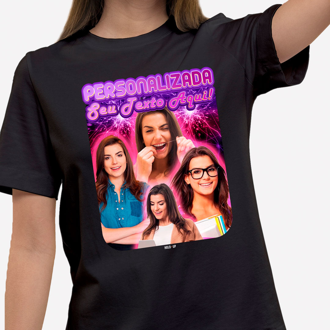 Camiseta Personalizada Groovy preta