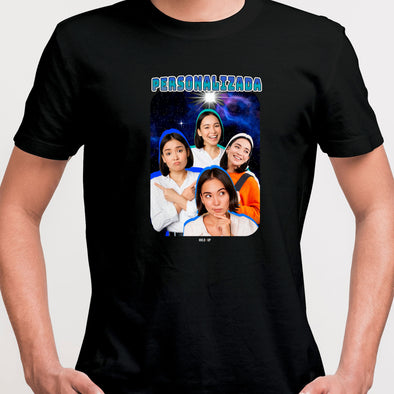 Camiseta Personalizada Vintage, Espaço e Fotos