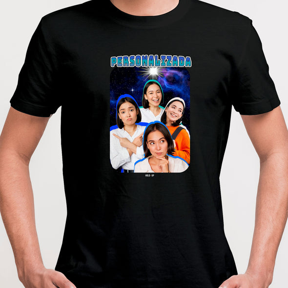 Camiseta Personalizada Vintage, Espaço e Fotos
