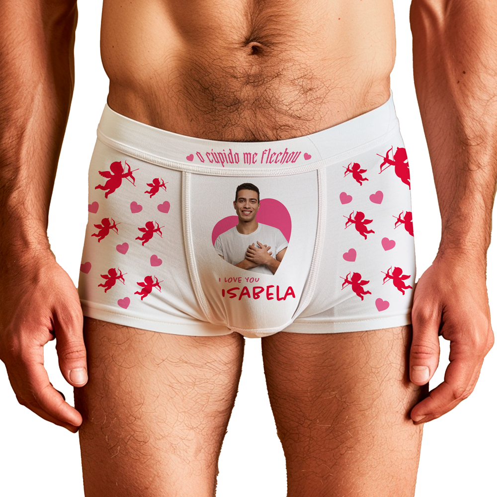 Cueca Personalizada Cupido com Coração