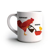 Caneca com Estampa Divertida Fofoca? Aceito. – Presente Engraçado Criativo