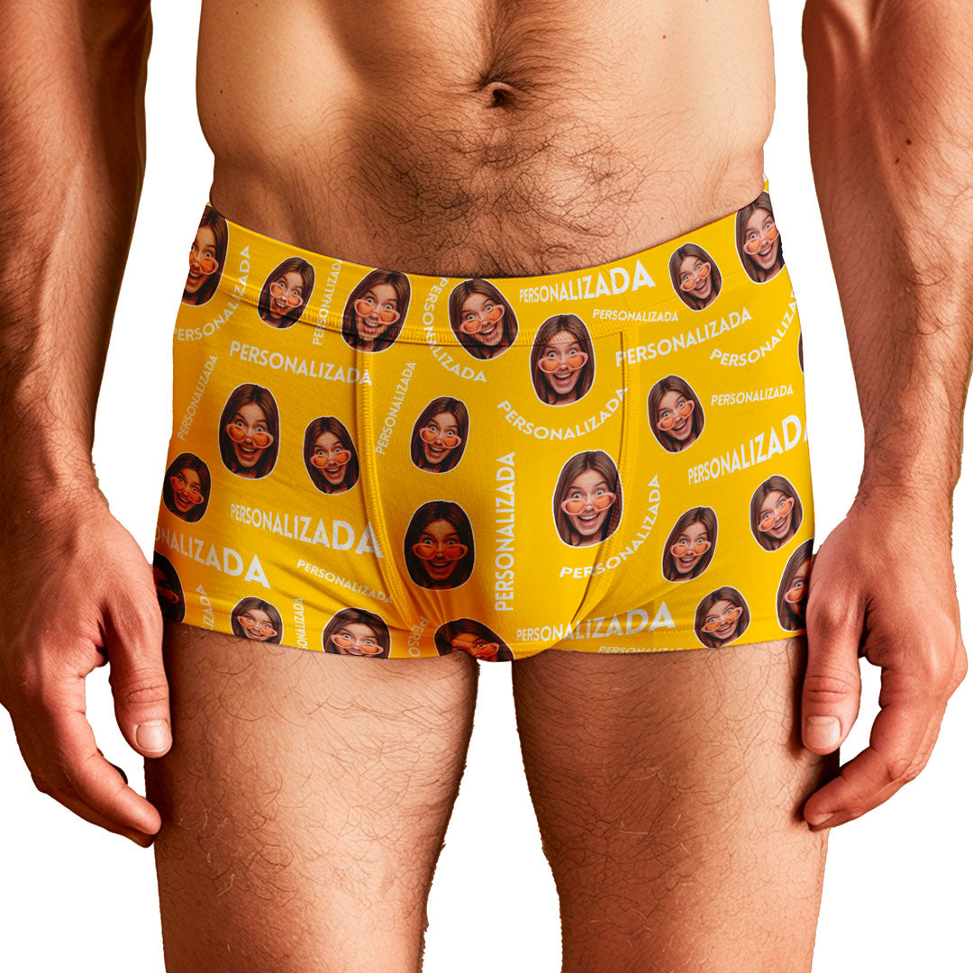 Cueca Personalizada Nome e Foto Colorida