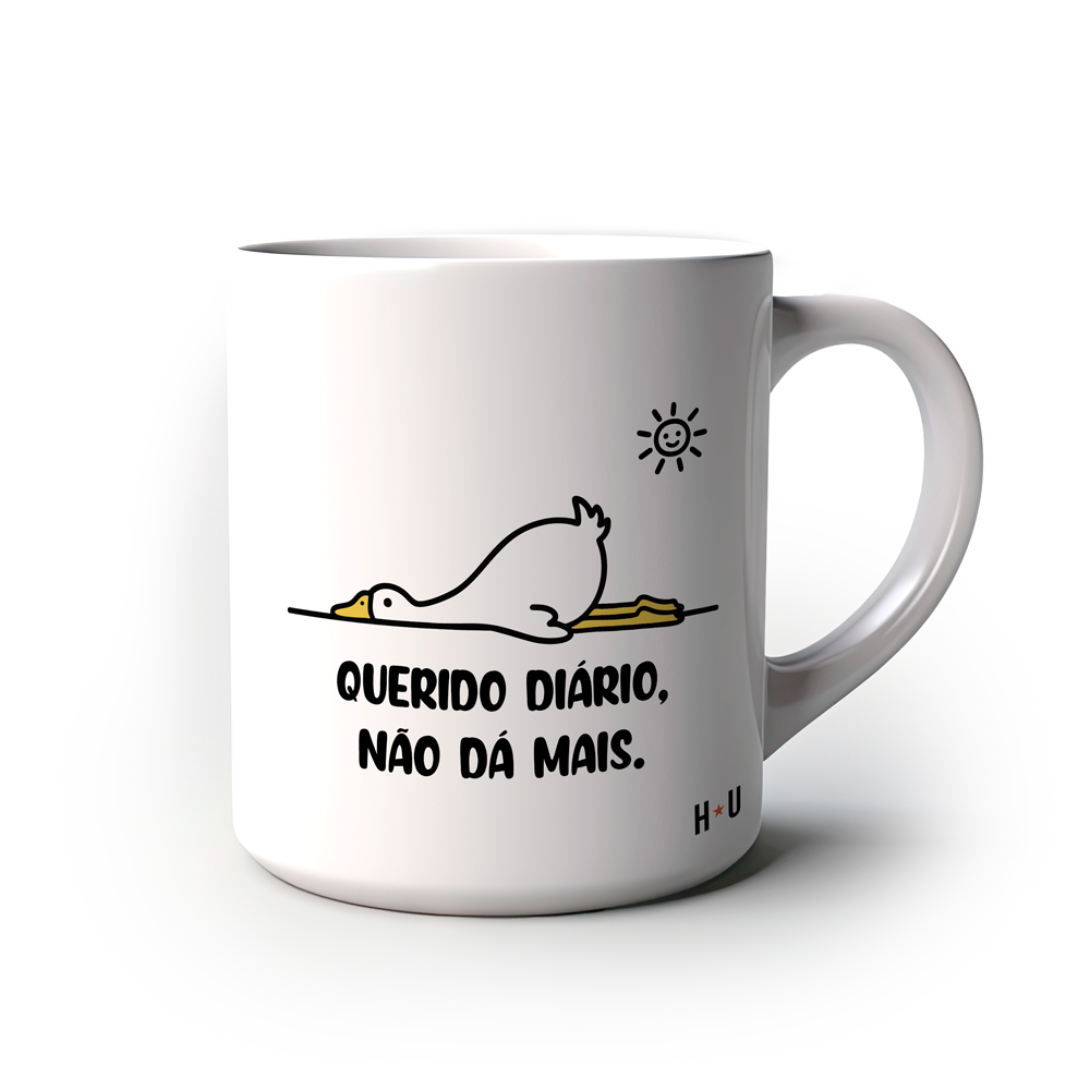 Caneca Divertida Querido diario, nao da mais