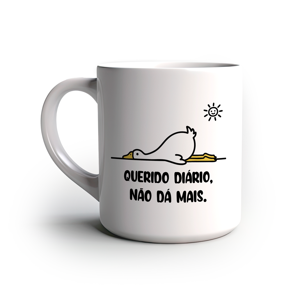 Caneca Divertida Querido diario, nao da mais